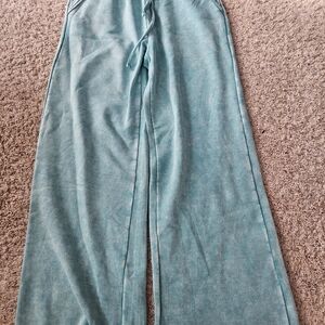 Zenana Outfitters Teal Velour Lounge Pants
